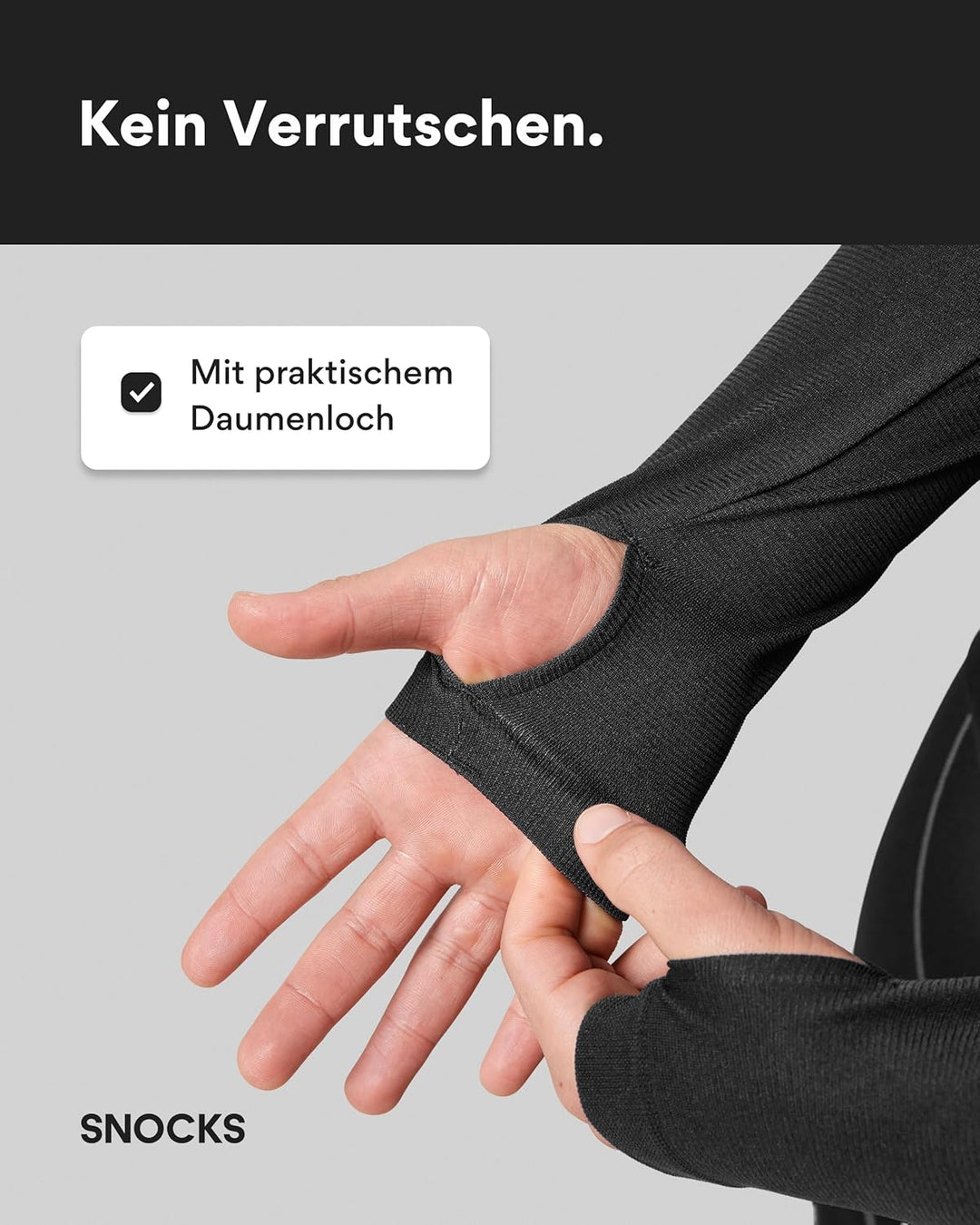 Snocks Thermounterwäsche Herren - extra warm, enganliegend, schnelltrocknend & atmungsaktiv - Gr. S-