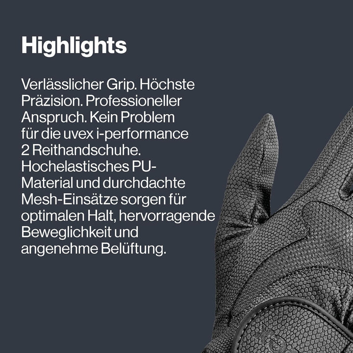 Uvex I-Performance 2 Reithandschuhe 6 Schwarz, 6 Schwarz