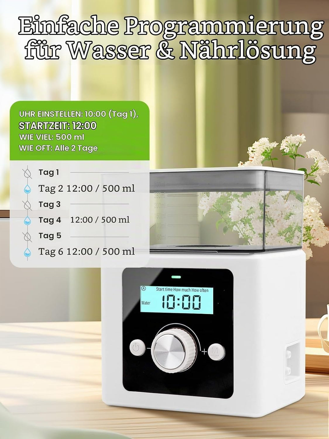 Automatisches Bewässerungssystem, Automatische Bewässerung für Zimmerpflanzen,DIY Automatisch Bewäss
