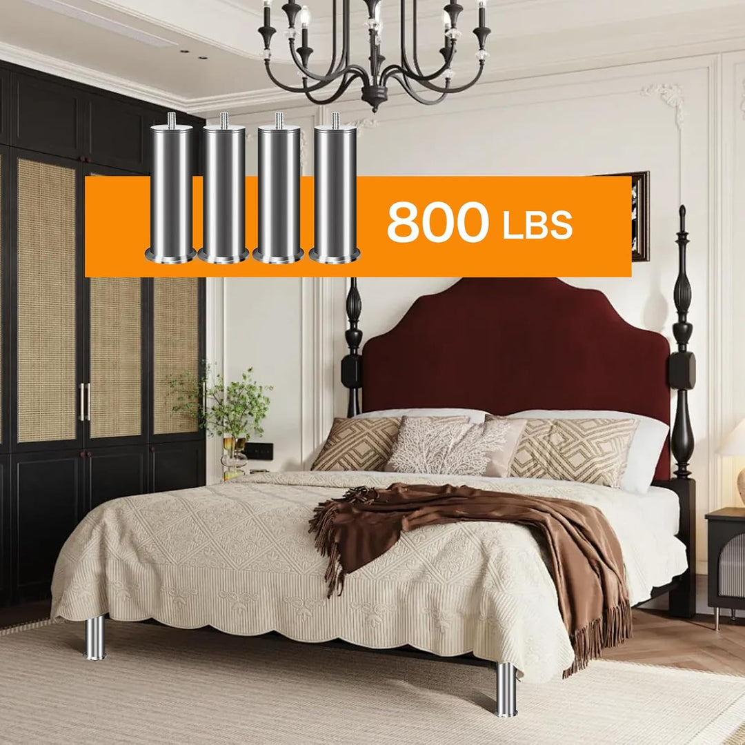 4 Stück Möbelfüsse Edelstahl, 18cm Sofa Füsse, Möbelbeine Metall, Für Schrankfüsse Bett Beine/Sofa B