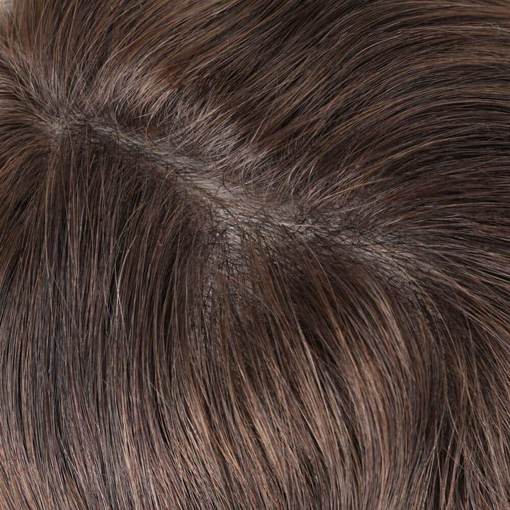 Lordhair Perücke Männer,Realität Toupet, 0,08 mm Dünne Leder Basis 20 * 25 CM Leichtes Haarersatzsys