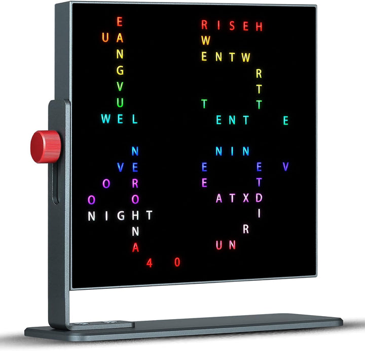 Douk Audio TX1 Wortuhr LED-Tisch- und Wanduhr