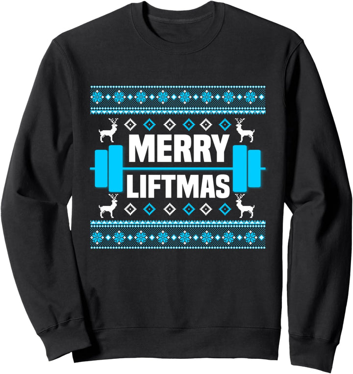 Merry Liftmas Weihnachten Workout Fitness Sweatshirt