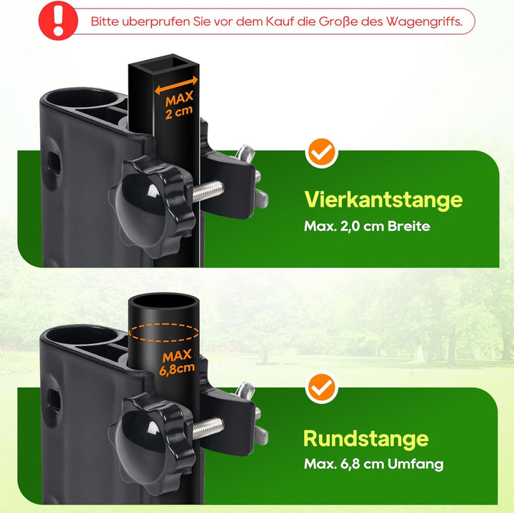 Upgrade Bollerwagen Schiebegriff Griff Ersatz, Klappbarer Handgriff, Ergonomischer Kinderwagengriff