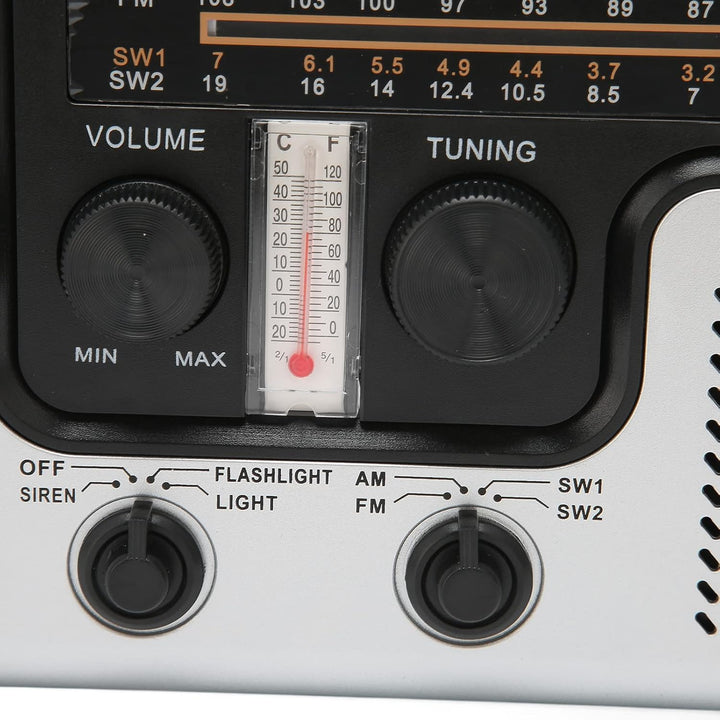 Tragbares LED-Handkurbelradio AM FM SW Solardynamo-Notfallradio für Den Aussenbereich mit Tragbarer