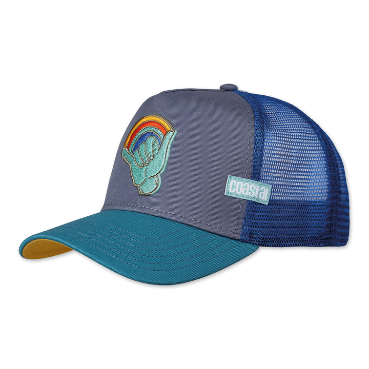 Coastal - LGBTQ Shakka (Grey/Petrol) - Trucker Cap Meshcap Kappe Mütze Cappy Caps