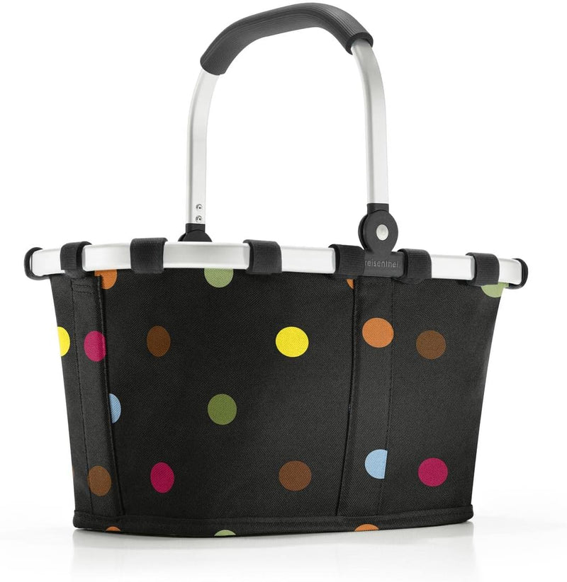 reisenthel carrybag XS dots– Stabiler Einkaufskorb mit praktischer Innentasche – Elegantes und wasse