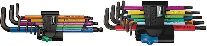 Wera 950 SPKL/9 SM N Multicolour Winkelschlüsselsatz, metrisch, BlackLaser, 9-teilig, 05022089001 &