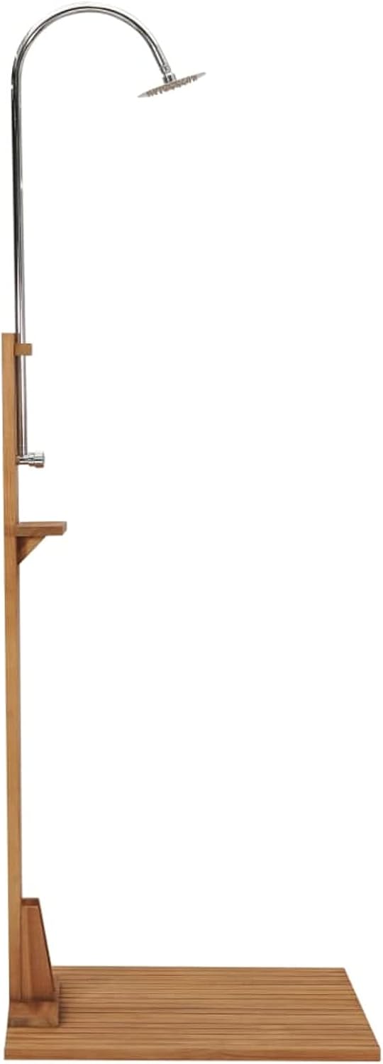 ShGaxin Gartendusche 75x75x210 cm Massivholz Teak, Dusche Für Garten, Outdoor Shower, Garten Dusche,