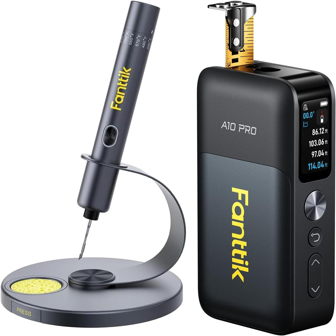 Fanttik T1 Max Präzisions Lötkolben Set & Fanttik A10 Pro 2-in-1 Digitales Laser Entfernungsmesser