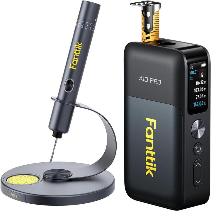 Fanttik T1 Max Präzisions Lötkolben Set & Fanttik A10 Pro 2-in-1 Digitales Laser Entfernungsmesser