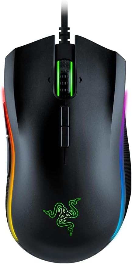 Razer Mamba Elite - Kabelgebundene Gaming Maus mit Chroma RGB Beleuchtung für PC / Mac (Optischer 5G