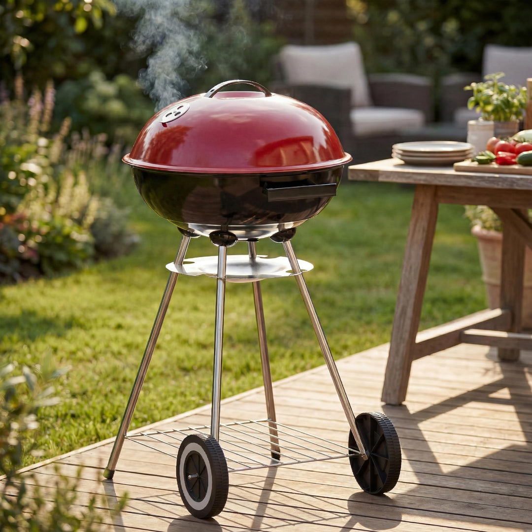 Garden Vida Memphis Kugelgrill Grill Freistehend Grill Garten Outdoor Tragbar Picknick Party Camping