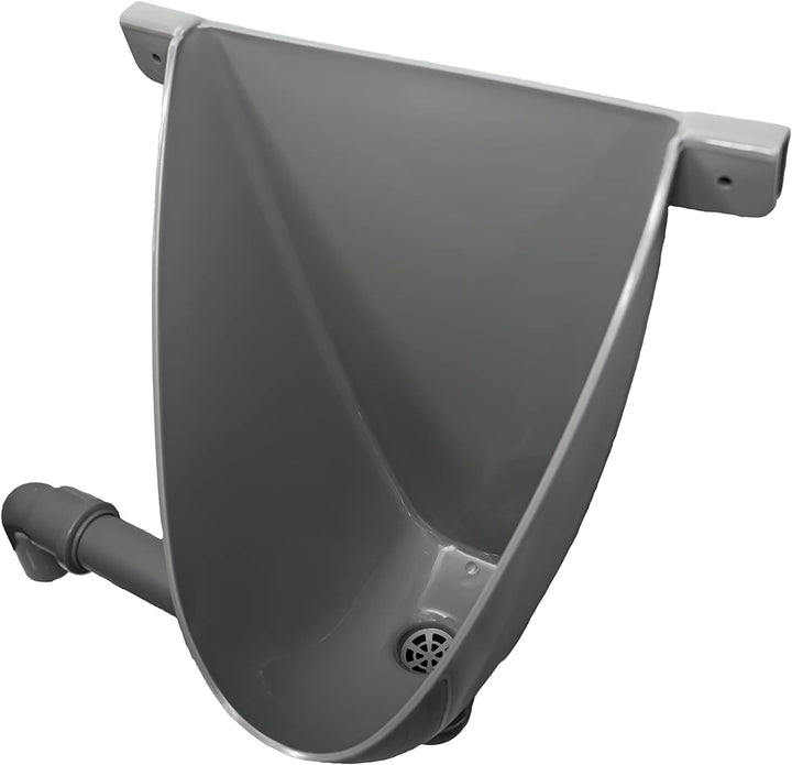 Agande Urinal Urinalbecken Pissoir Wandurinal Wandpissoir Kunststoff PVC, einfach und wasserlos mit
