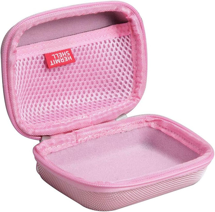 Hermitshell Hartschalen-Reiseetui für JBL Go 4 / JBL GO 3 Wasserfester, tragbarer Lautsprecher (Rosa