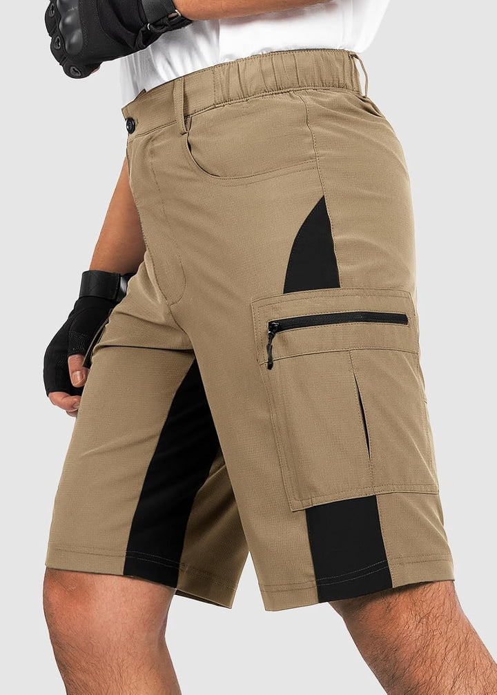 Cycorld Kurze-Hosen-Herren, Wanderhose MTB Hose Herren Kurz Atmungsaktiv Schnelltrocknende Bermuda C