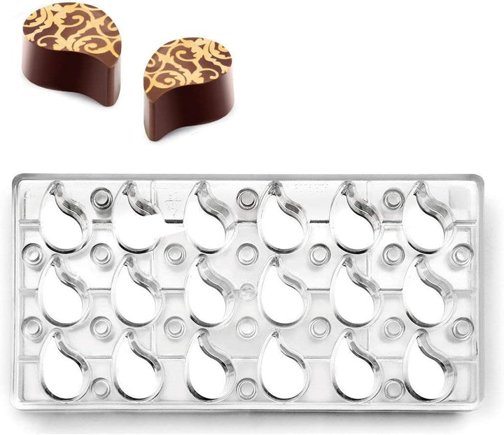 Ibili 799300 Lagrima Backform Praline magnetisch Polycarbonat klar 30 x 14 x 2 cm Magnet Träne, Magn