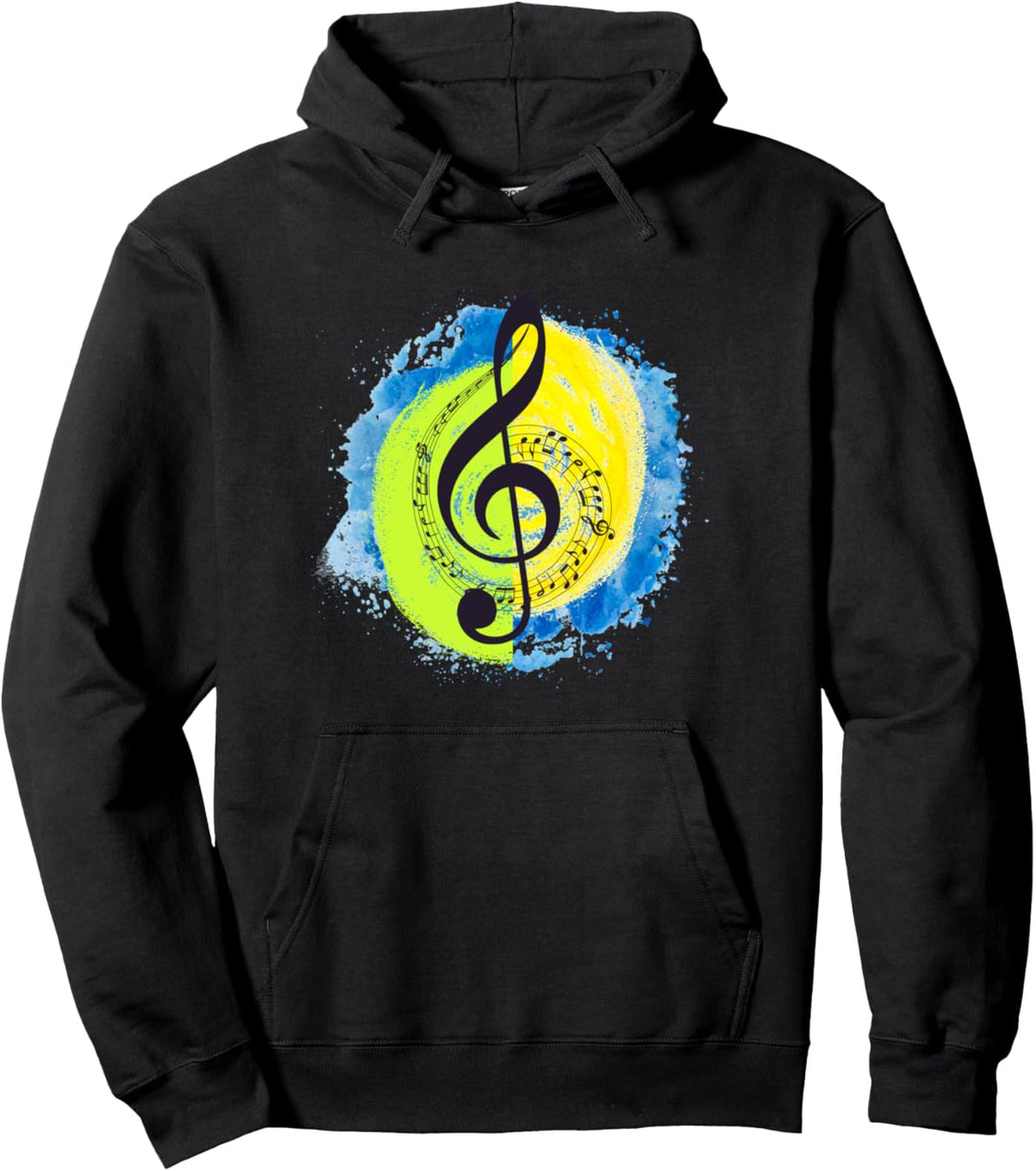 Notenschlüssel Violinschlüssel Musiker Geschenkidee Pullover Hoodie