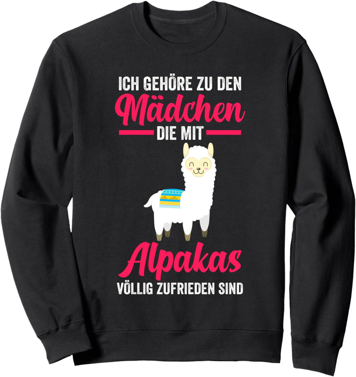 Alpaka Mädchen Alpakas Sweatshirt
