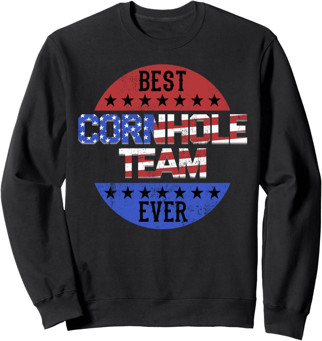 Best Cornhole Team Ever Hinterhof Spiel Sweatshirt