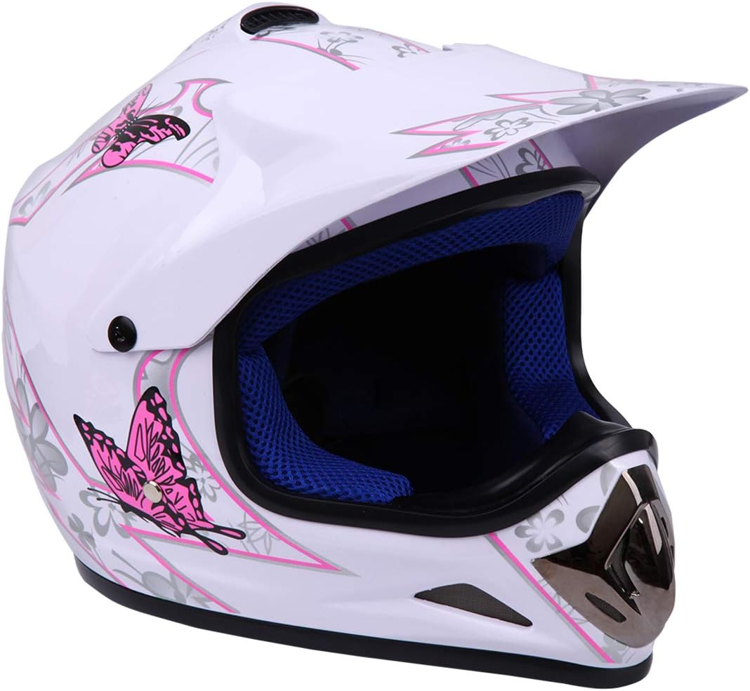 Samger DOT Jugend Kinder Off Road Helm Motocross Helm Dirt Bike ATV Motorradhelm Handschuhe+Brille S