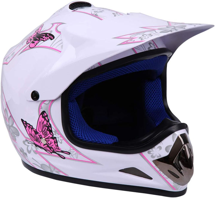Samger DOT Jugend Kinder Off Road Helm Motocross Helm Dirt Bike ATV Motorradhelm Handschuhe+Brille S