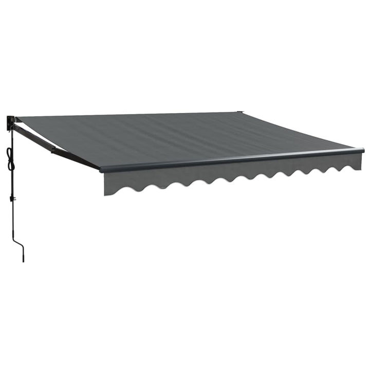 vidaXL Markise, Sonnenmarkise mit Kurbel Automatisch, Gelenkarmmarkise für Terrasse Balkon, Sonnensc
