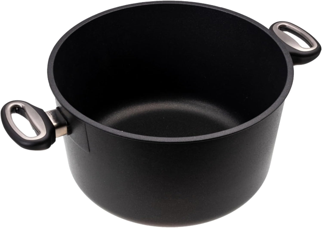 Lotus Gusspfanne - Bratentopf 9,5 l, Ø 28 cm, Bodenmass 22,5 cm, Höhe 16 cm, Deckelmass 28 cm