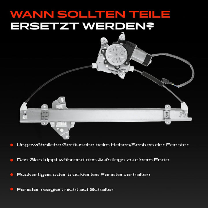 Frankberg Fensterheber Elektrisch Vorne Rechts Mit Motor Kompatibel mit X-Trail T30 SUV 2001-2013 80