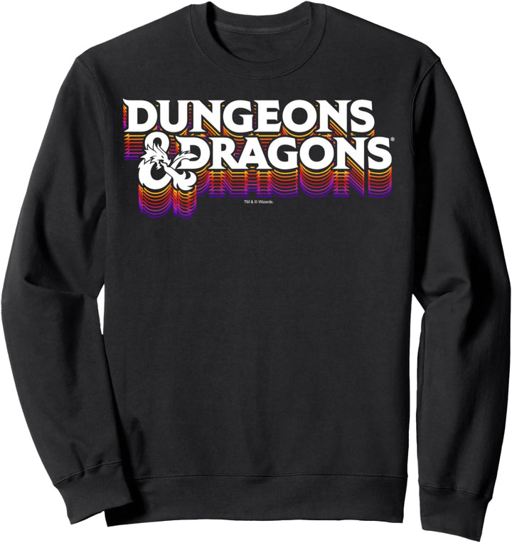 Dungeons & Dragons Retro Logo Stack Sweatshirt