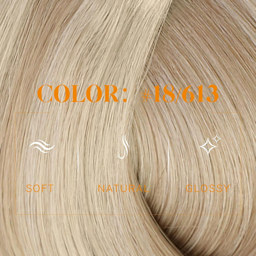 Easyouth Tressen Echthaar Remy Haartressen Echthaar Extensions Blond Tressen Haar Extensions Aschblo