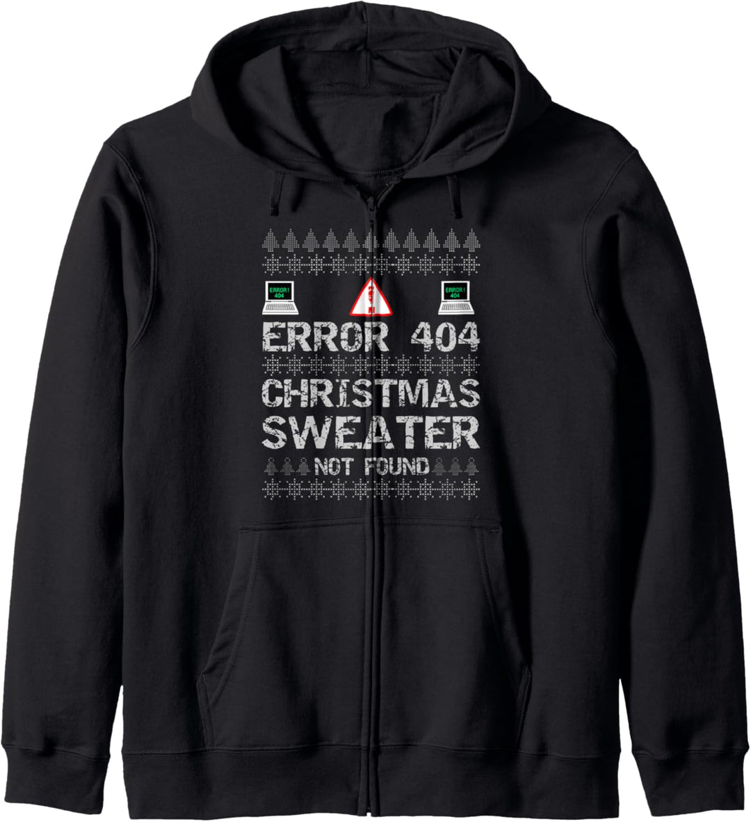 Error 404 Sweater Not Found Computer Christmas Kapuzenjacke