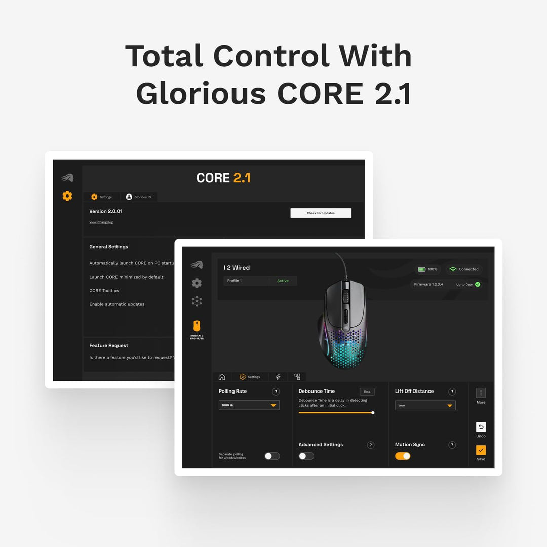 GLORIOUS Model I 2 Kabelgebundene Gaming-Maus, 66g 9 Makro-Tasten Schwarz | Motion-Sync, Optische Sc
