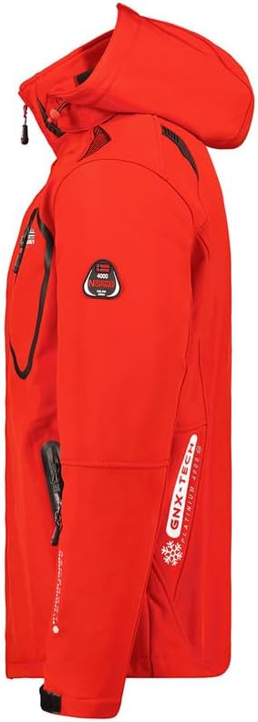 Geographical Norway Tanada Men - Softshelljacke Herren Wasserdicht atmungsaktiv Kapuze - Outdoor Man