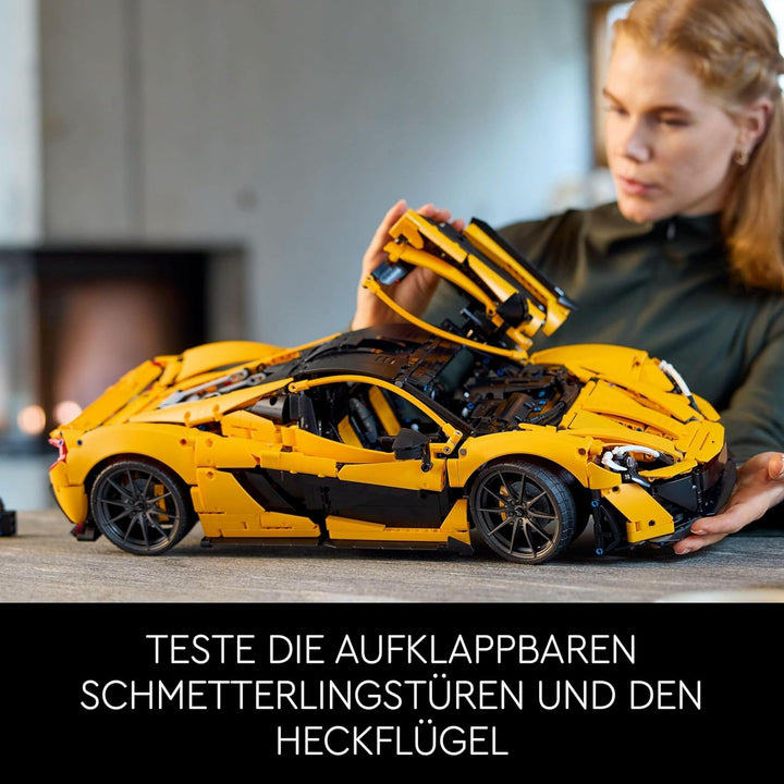 LEGO Technic McLaren P1, Set mit Supersportwagen für Erwachsene, Geschenk für Autofans, massstabsget
