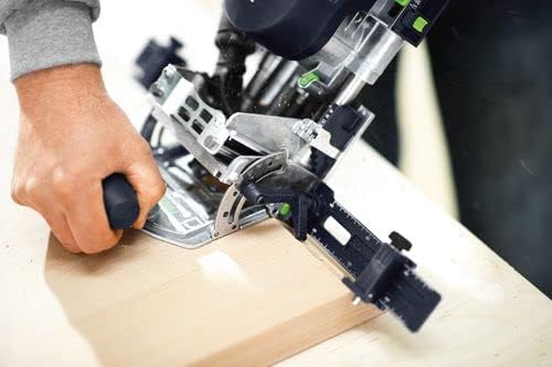 Festool Dübelfräse DF 700 EQ-Plus DOMINO XL (mit DOMINO Fräser, Zusatzanschlag, leere Dübelbox, Gabe