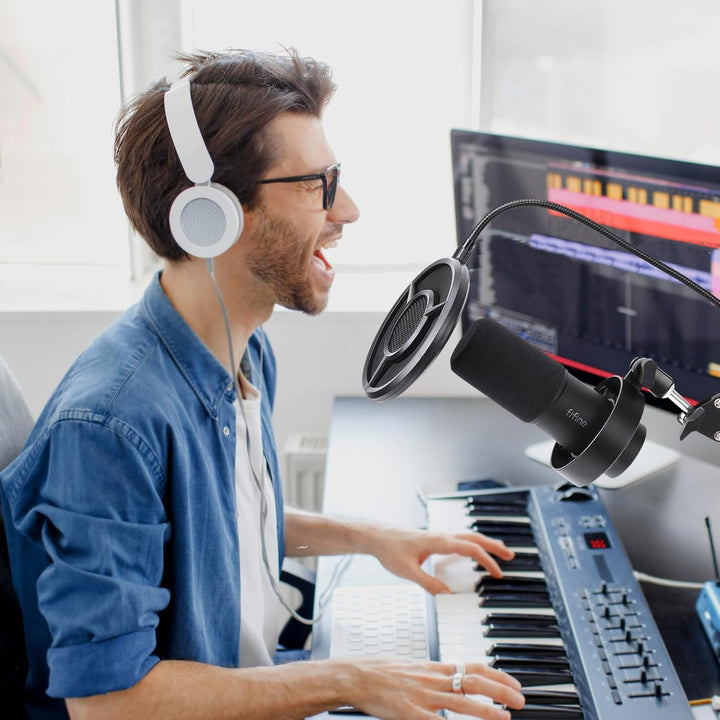 YOUSHARES 6-Lagen Popschutz für K688 – Mikrofon Pop Filter Schallschutz kompatibel mit Fifine K688,