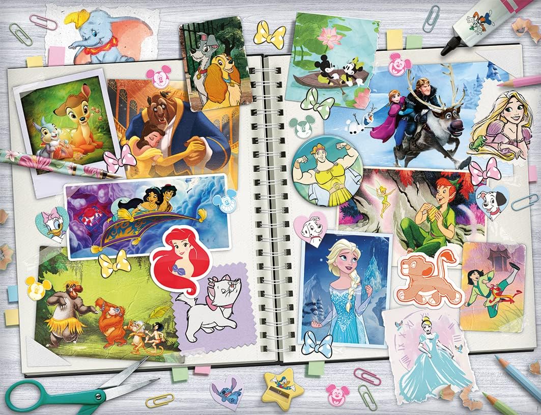 Puzzles Nathan 4005556878871 2000 Teile – Scrapbooking Disney Classique Puzzle für Erwachsene