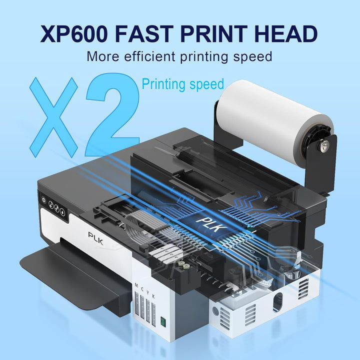 PLK A4 DTF Transferdrucker, L8058 DTF Maschine, dunkler und Heller Stoff, XP600 Direktdrucker mit we