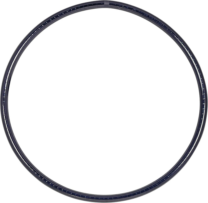 Metallic Hula Hoop Reifen, Ø80/90/100cm Schwarz Ø100cm, Schwarz Ø100cm