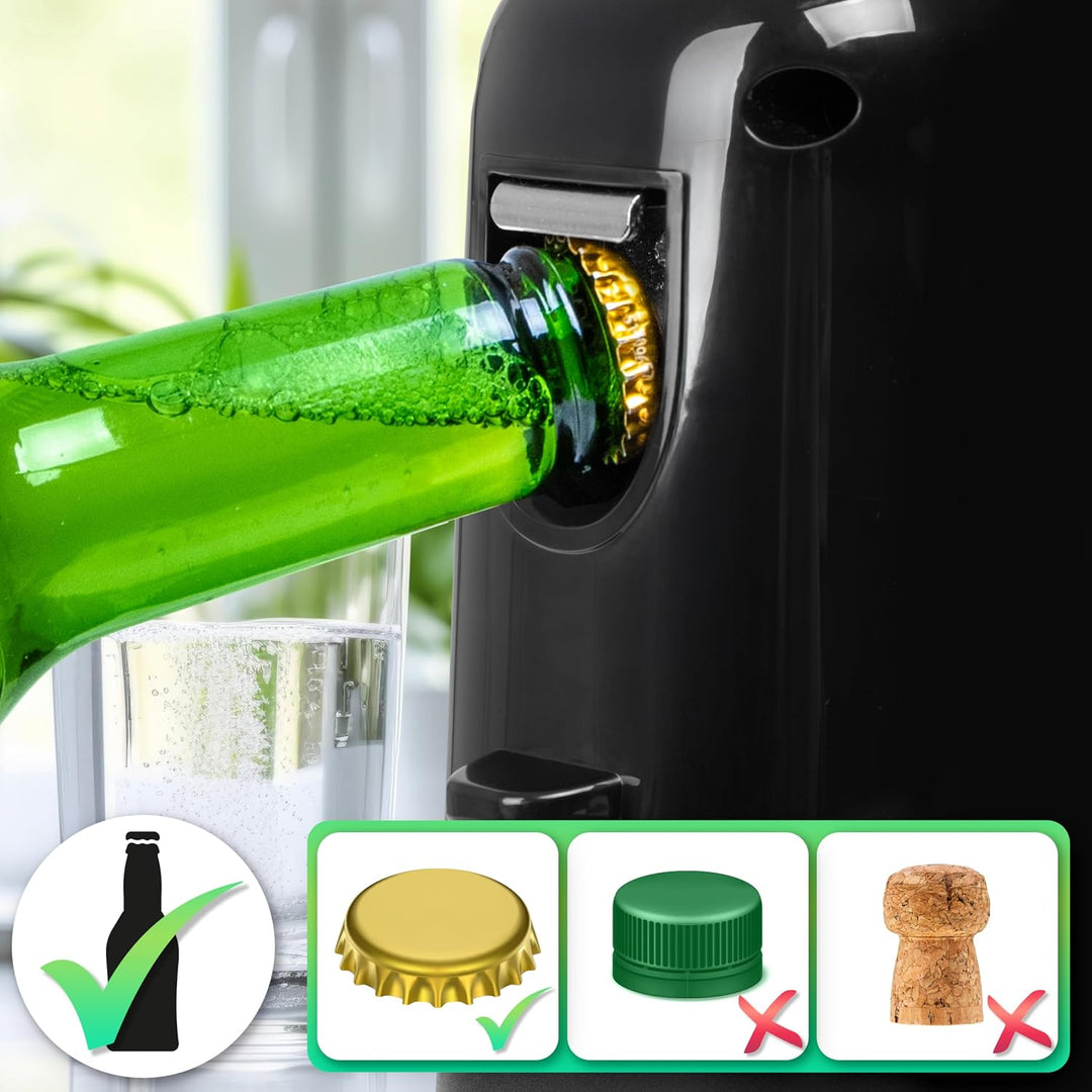 Duronic CO40 Dosenöffner, elektrischer Büchsenöffner für bis zu 600 ml Konservendosen, 3-in-1 automa