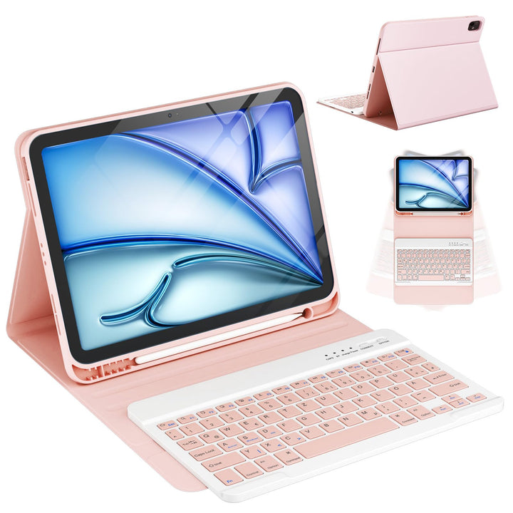 CC Store Hülle mit Tastatur für iPad Air 11 Zoll M3 2025/M2 2024,iPad Air 5/4 10.9 Zoll, ipad Pro 11