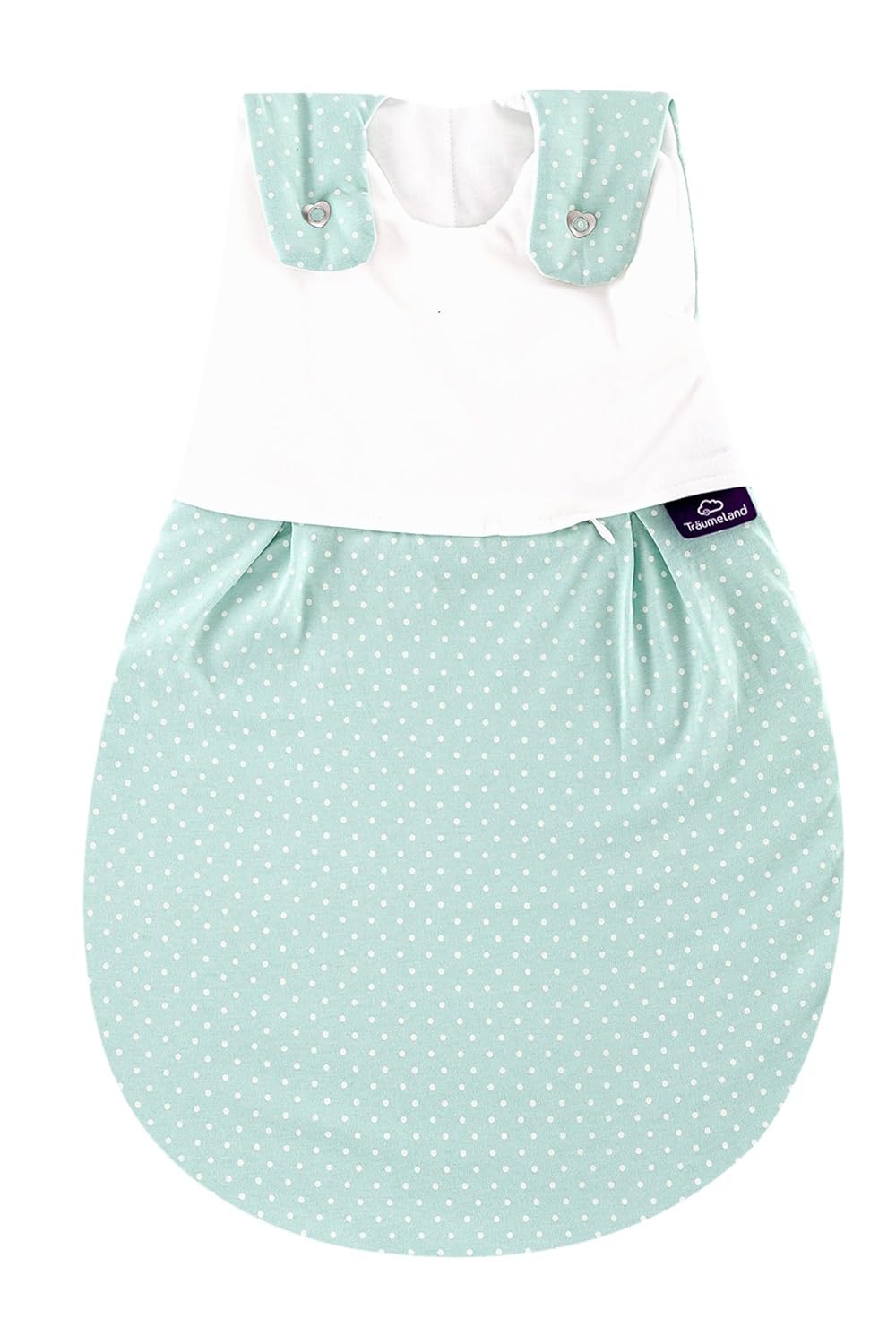 Träumeland S0100307 Aussenschlafsack LIEBMICH Pünktchen mint, Grösse 80/86, mehrfarbig