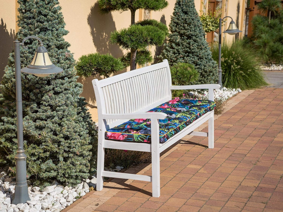 Bankauflage für Gartenbank, Polsterauflage, Sitzkissen, Bankkissen, Bankpolster mit 8 cm Dicke Polst