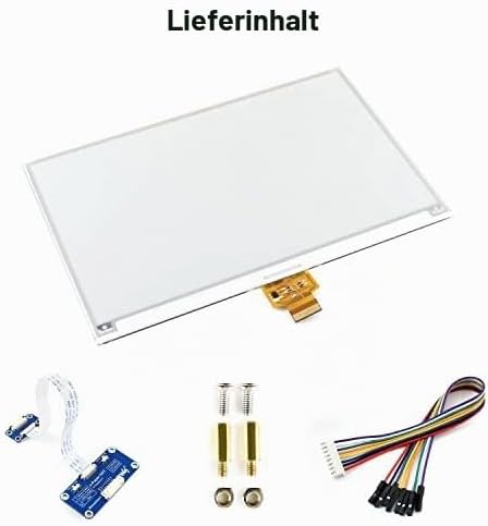 Waveshare 7.5inch E-Paper HAT Display Module, 800×480 Resolution, Supports Black/White 2 Colors, Com