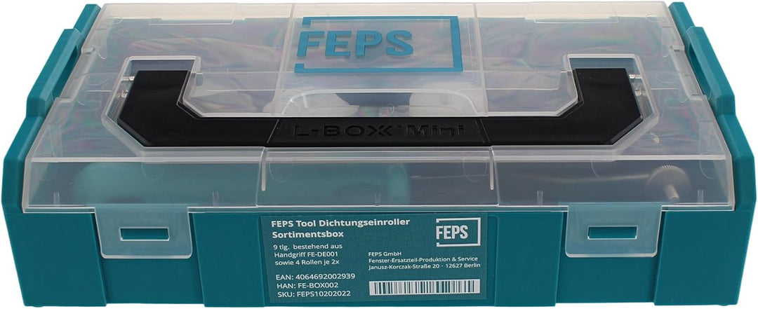 FEPS Tool Dichtungseinroller Sortimentsbox FE-BOX002 9 tlg. bestehend aus Handgriff FE-DE001 sowie 4