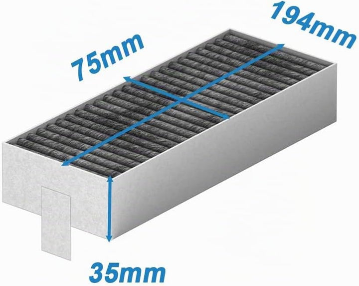 EVAYP / 4x Aktivkohlefilter / 17004796 HEZ9VRUD0 HZ9VRCR0 17004806 Z821VR0 CA282111 17004811 / Passe