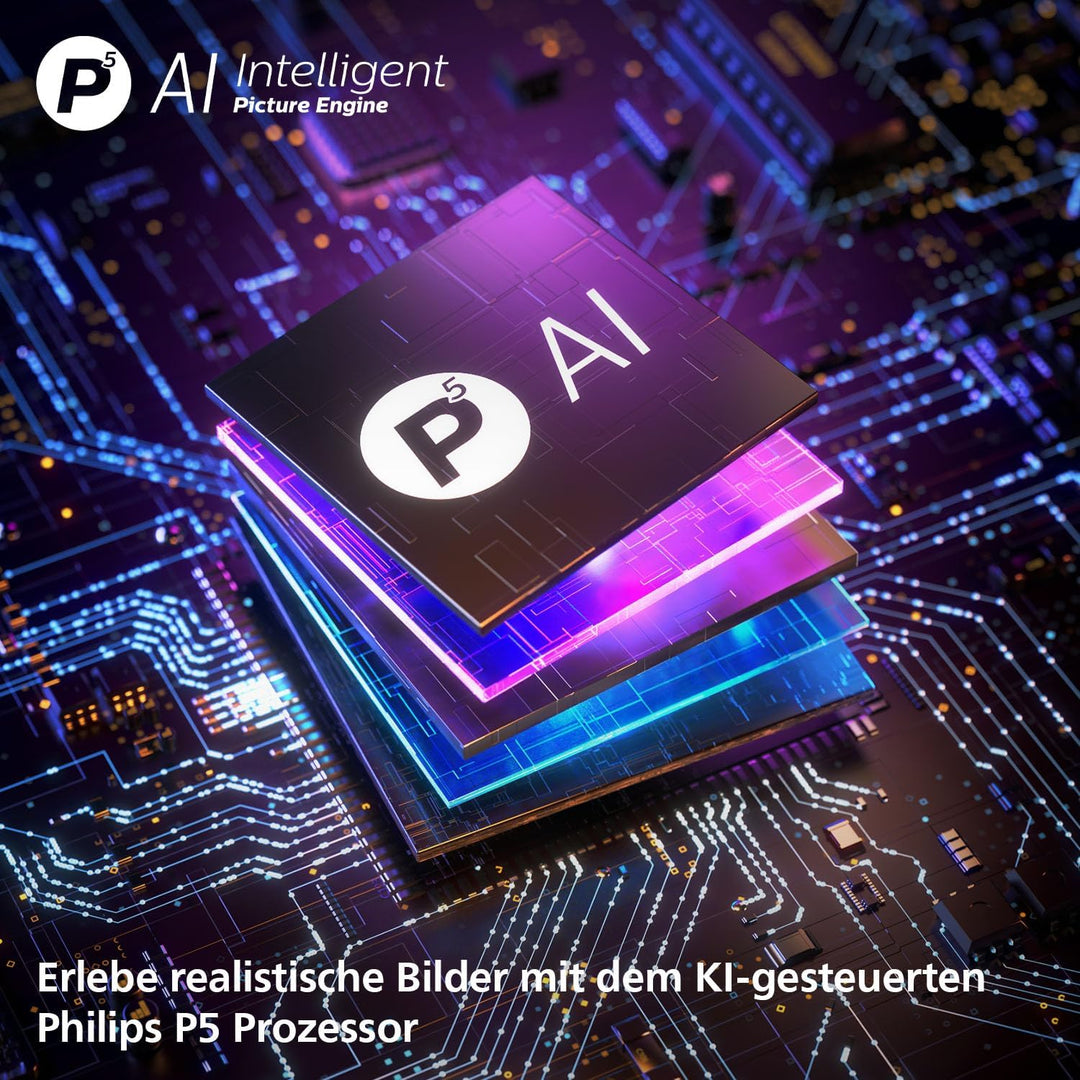 PHILIPS Ambilight 48OLED810 4K OLED Smart TV - 48 Zoll Display mit P5 AI Perfect Picture Engine Ultr