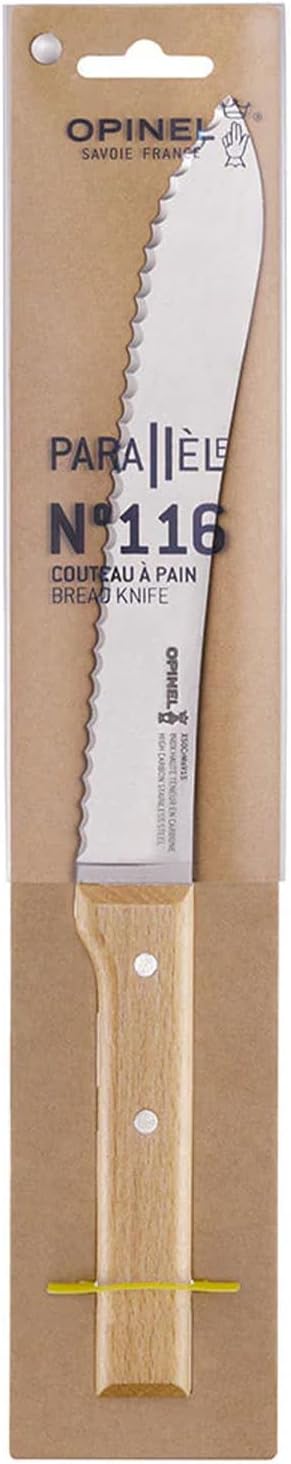 Opinel 1816 Parallele Brotmesser Messer, Holz, Mehrfarbig, One Size
