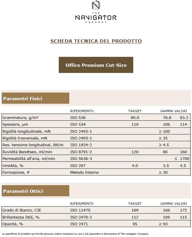 Igepa Navigator Presentation Kopierpapier A4 100g weiss sehr hohe Weisse, 5x500 Blatt (2500 Blatt) S